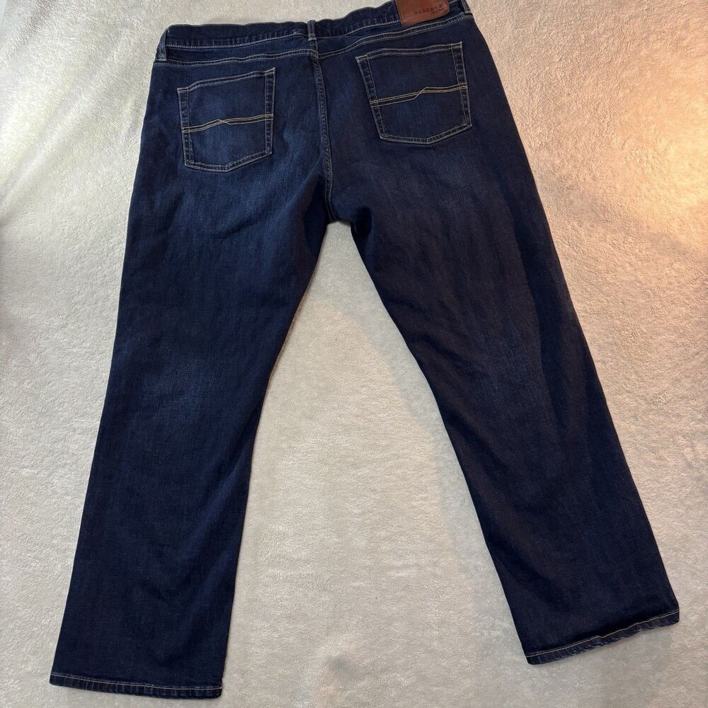 Jos A Bank Reserve Jeans Mens 40x30 Blue Denim Straight Leg Traditional Fit Dark